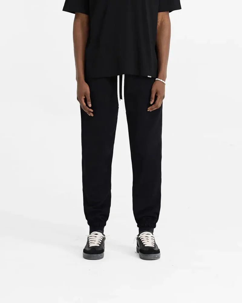 BLACK INITIAL CUFFED REPRESENT SWEATPANT