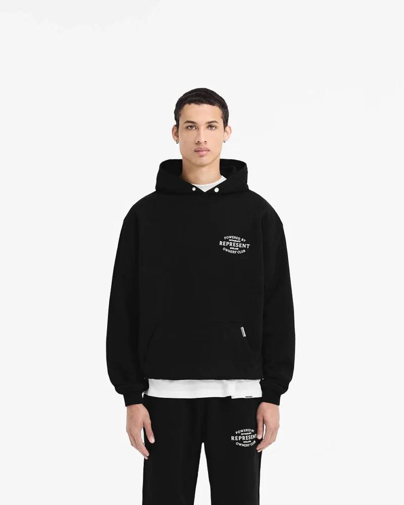 BLACK REPRESENT OWNERS CLUB STAMP HOODIE