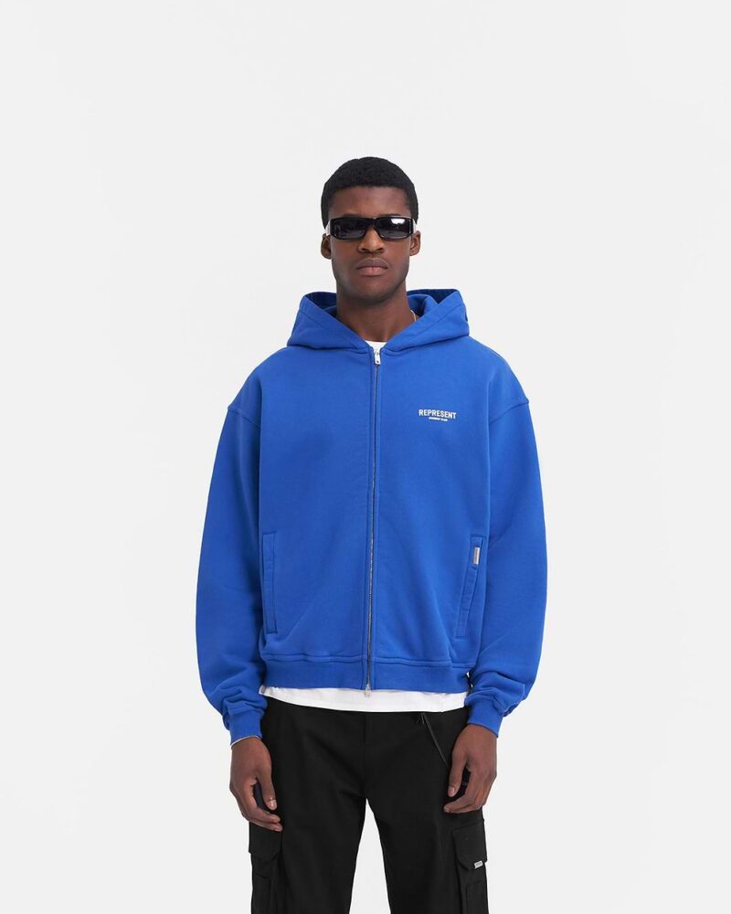 BLUE REPRESENT OWNERS CLUB ZIP HOODIE