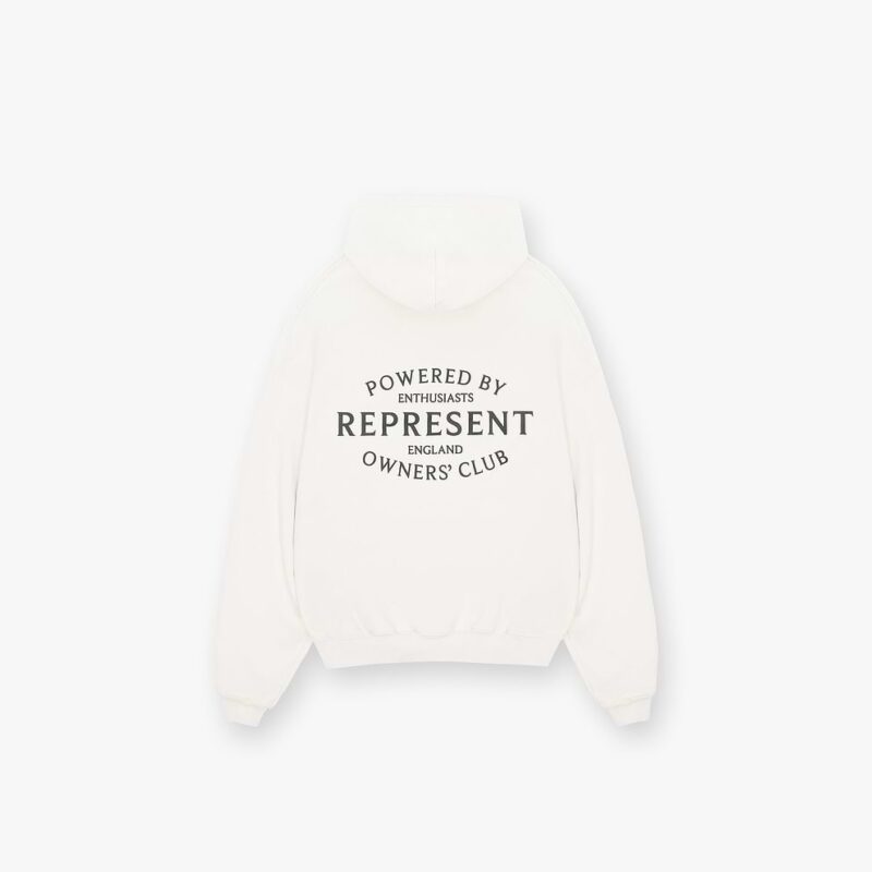 FLAT WHITE REPRESENT OWNERS CLUB STAMP HOODIE