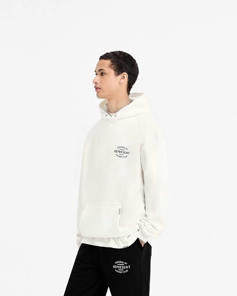 FLAT WHITE REPRESENT OWNERS CLUB STAMP HOODIE