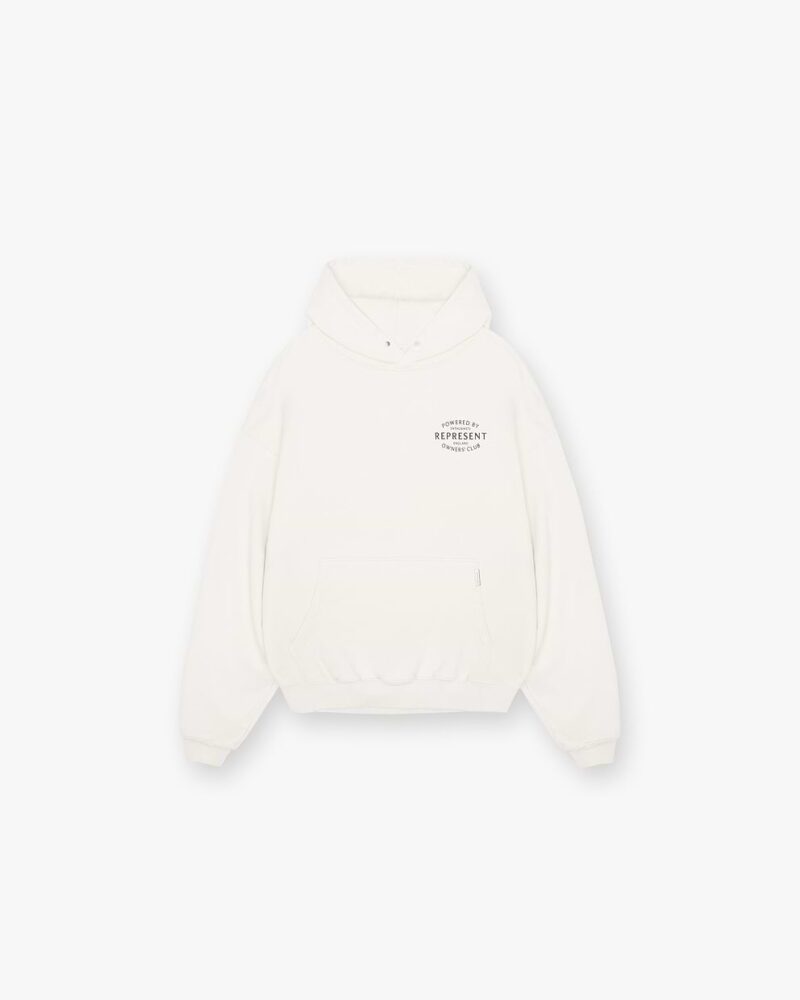 FLAT WHITE REPRESENT OWNERS CLUB STAMP HOODIE