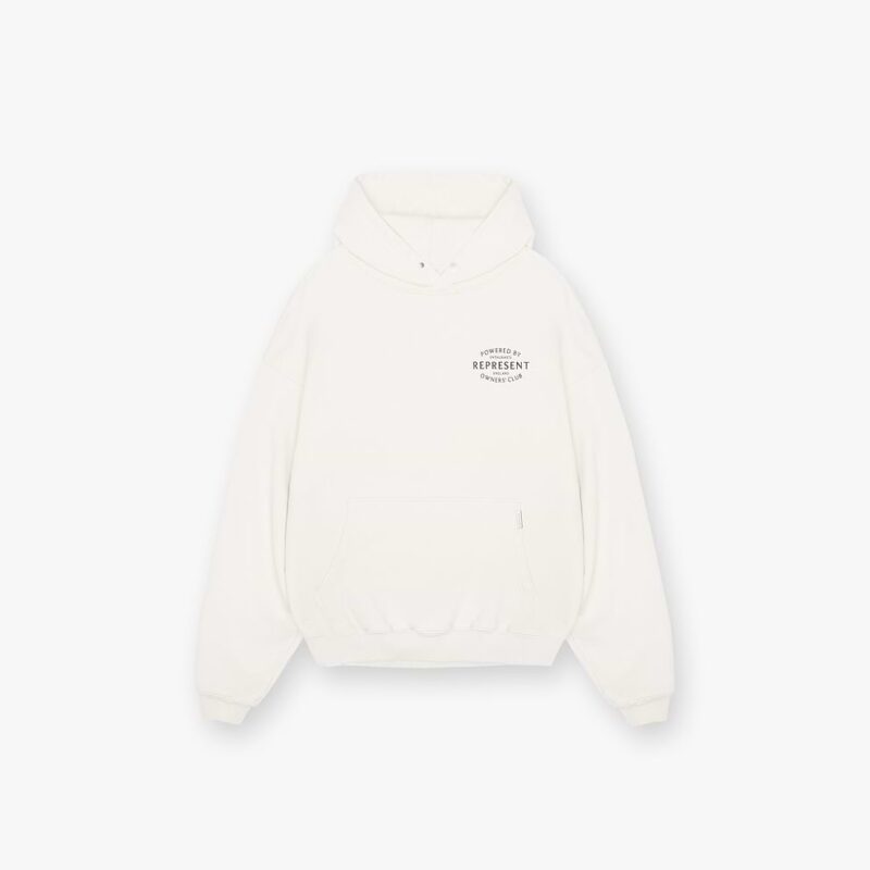 FLAT WHITE REPRESENT OWNERS CLUB STAMP HOODIE