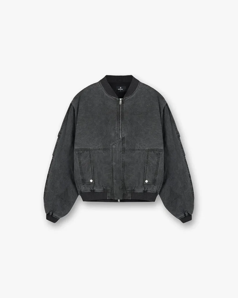 REPRESENT INSET SLEEVE BOMBER JACKET