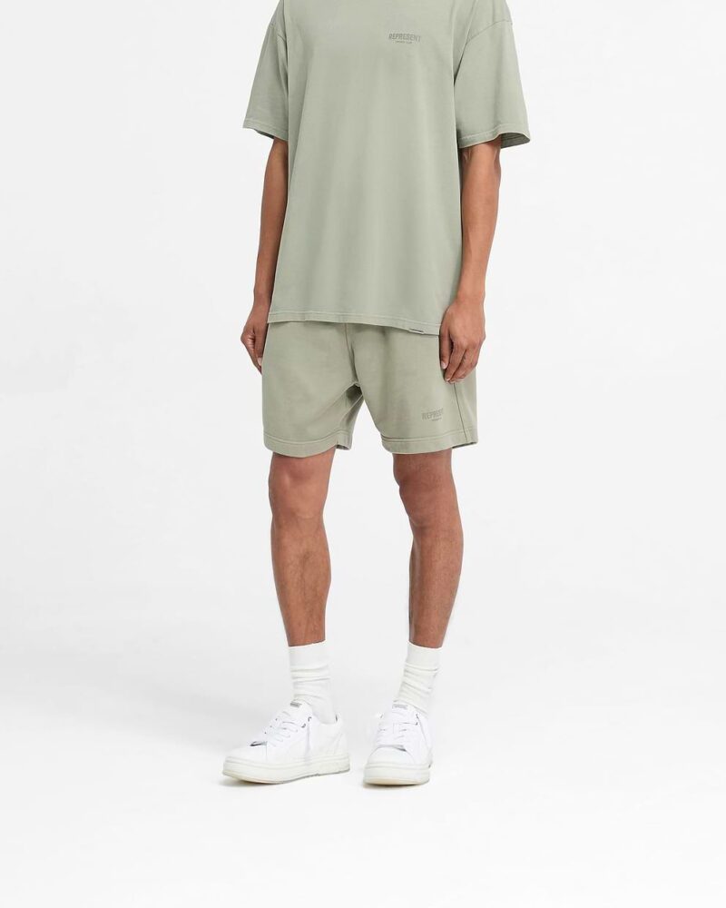 REPRESENT OWNERS CLUB PASTEL GREEN SHORTS