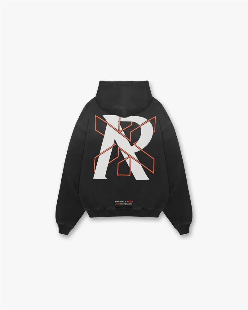 REPRESENT X MARAIS LOGO LOCK UP HOODIE