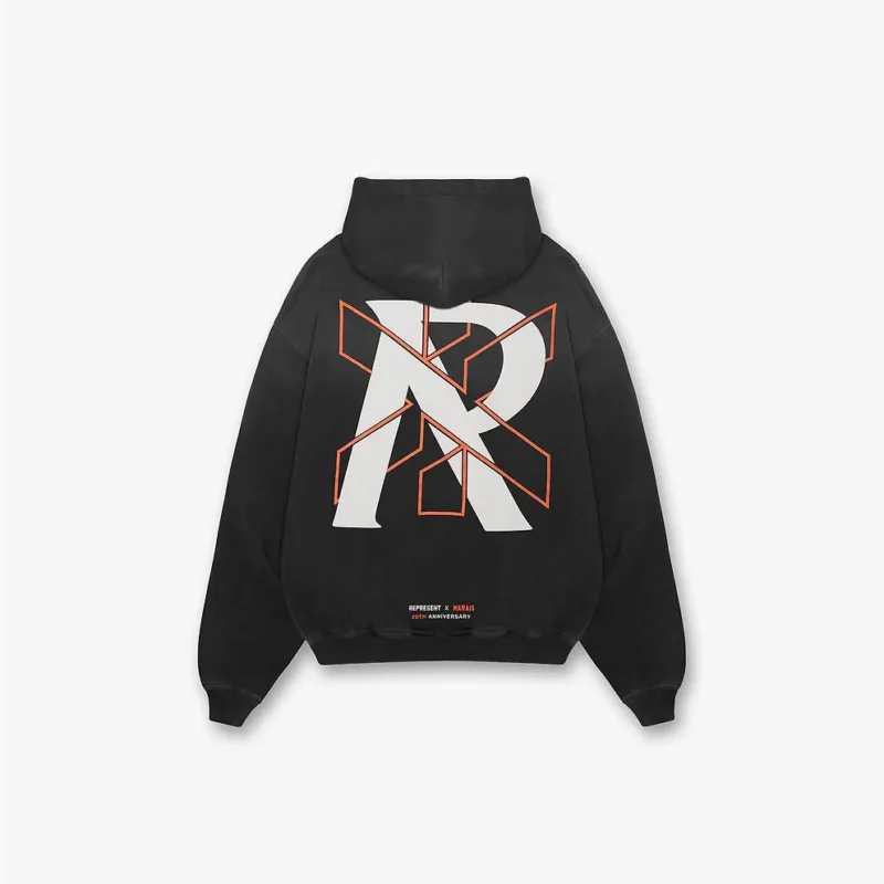 REPRESENT X MARAIS LOGO LOCK UP HOODIE