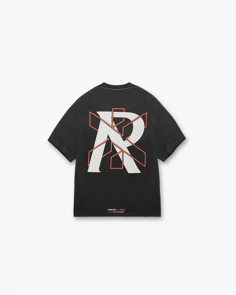 REPRESENT X MARAIS LOGO LOCK UP T-SHIRT