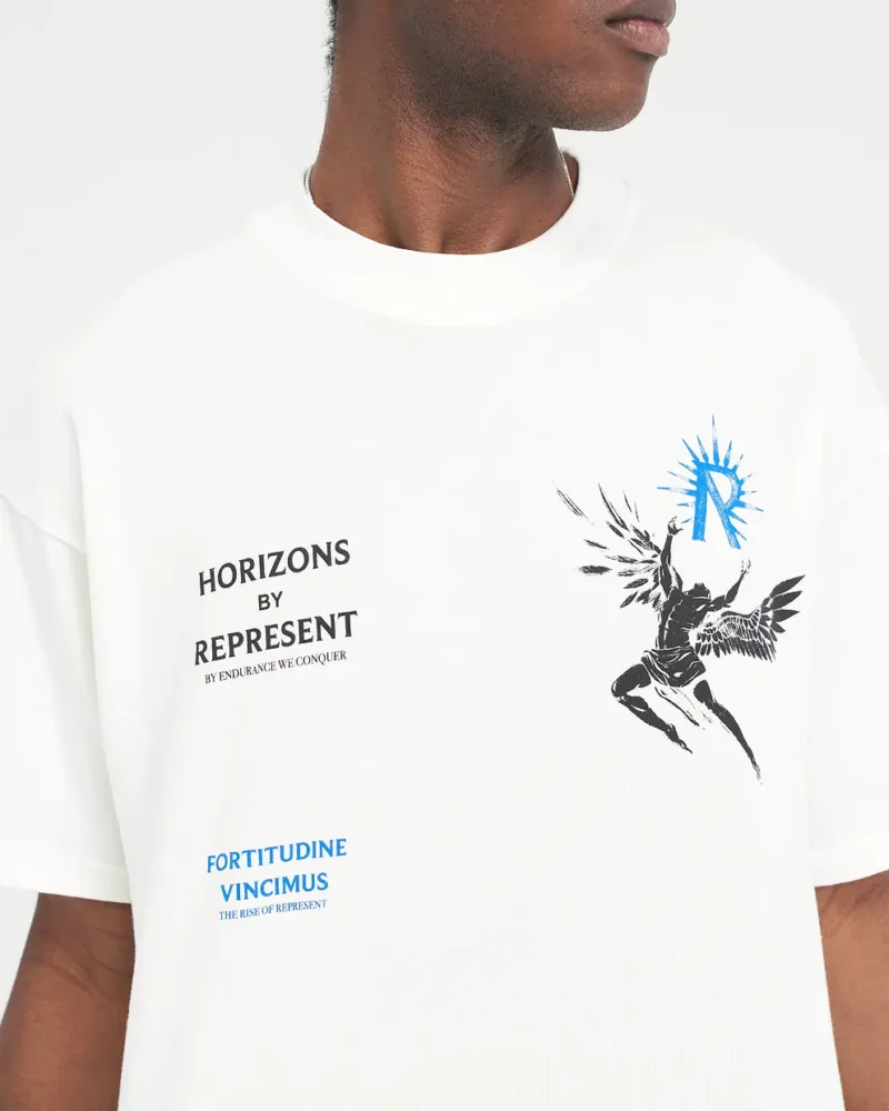 WHITE ICARUS REPRESENT T-SHIRT